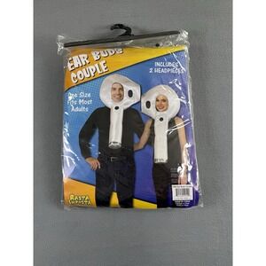 Rasta Imposta Adult Ear Buds Couple Costume - One Size Fits Most‎ - White